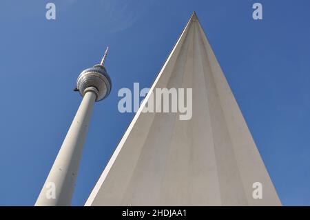 tour de télévision, alexanderplatz, tours de télévision, alexanderplatzs Banque D'Images