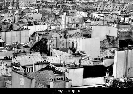 maison, vue sur la ville, paris, maisons, vue sur la ville Banque D'Images