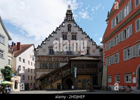 hôtel de ville ancien, lindau, lindaus Banque D'Images