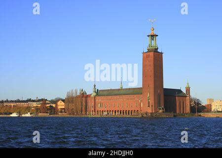 hôtel de ville, stockholm, kungsholmen, mairie, stockholms,kungsholmens Banque D'Images