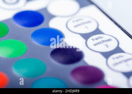 télécommande, changement de couleur, télécommandes, changement de couleur Banque D'Images