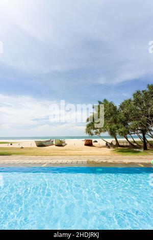 piscine, sable, piscine, sandies Banque D'Images