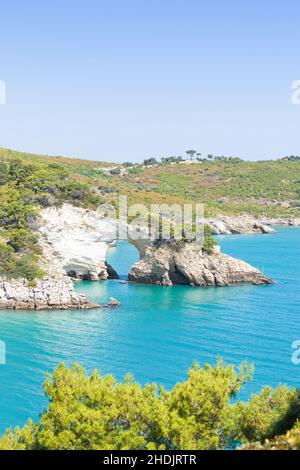 côte adriatique, grotta della campana piccola, côtes adriatique Banque D'Images