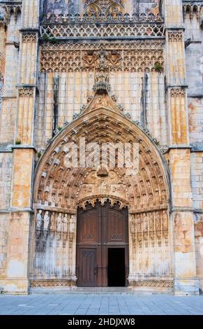 monastère, portail, batalha, monastères, portails,batalhas Banque D'Images