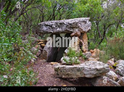 mégalith, dolmen, mégaliths, dolmens Banque D'Images