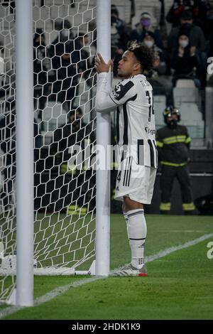 Turin, Italie.06th janvier 2022.Turin.League Match série A Tim 2021/2022.Juventus contre Napoli.Allianz Stadium en photo : Weston McKennie crédit : Independent photo Agency/Alay Live News Banque D'Images