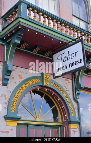 L'Opéra Tabor dans la ville minière historique à 10'000 pieds, Leadville CO Banque D'Images