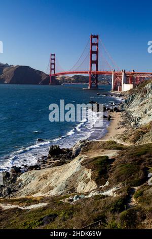san francisco, pont de la porte d'or, san franciscos, ponts de la porte d'or Banque D'Images