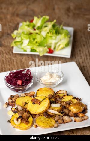 pommes de terre cuites au four, gröstl tyrolien, potatoe cuite au four Banque D'Images