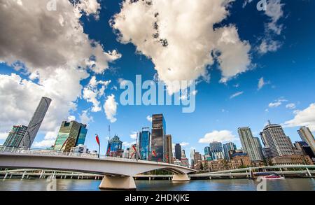 brisbane, brisbane river, victoria bridge, brisbanes, brisbane rivers,ponts victoria Banque D'Images