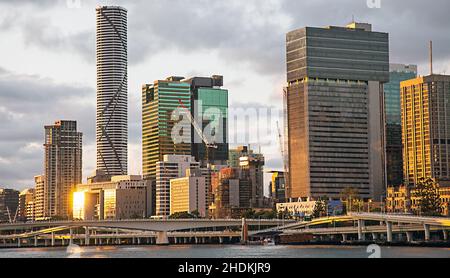 brisbane, pont victoria, brisbanes, ponts victoria Banque D'Images