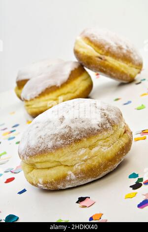 beignets, beignets, beignets en gelée Banque D'Images