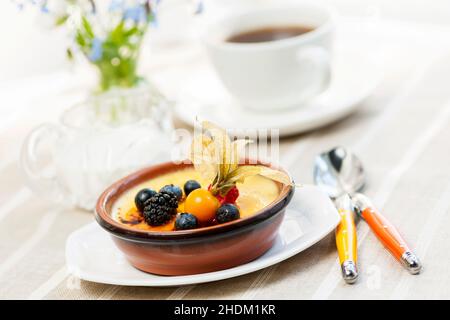 dessert, crème brûlée, desserts, crème brûlée Banque D'Images