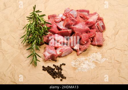 goulash, viande de cerf, goulashs Banque D'Images