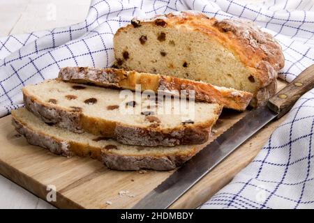 pain aux raisins secs, pains aux raisins secs Banque D'Images