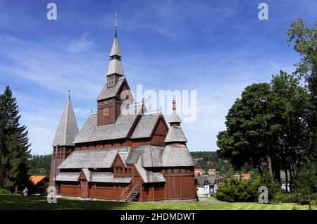 église de la rive, église de la tige de gustav adolf, églises de la rive, églises de gustav adolf Banque D'Images