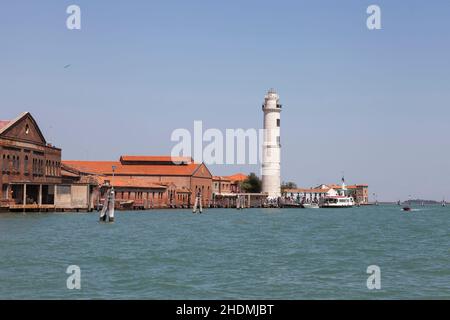 phare, murano, fabrique de verre de murano, phares, muranos Banque D'Images