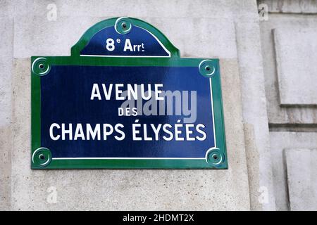 Avenue des Champs Elysées Banque D'Images