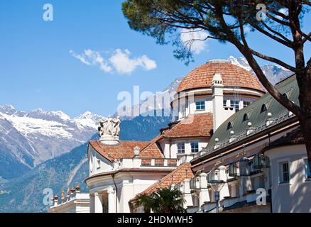 hôtel spa, merano, hôtel, hôtels, hôtels spa,meranos Banque D'Images