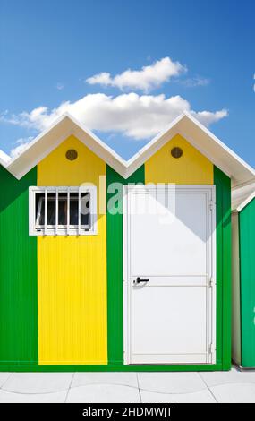 cabana, cabanas, vestiaires, vestiaires Banque D'Images