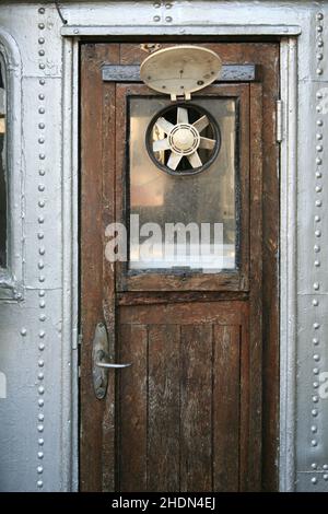 cabine, porte en bois, cabines, porte, portes,portes en bois Banque D'Images