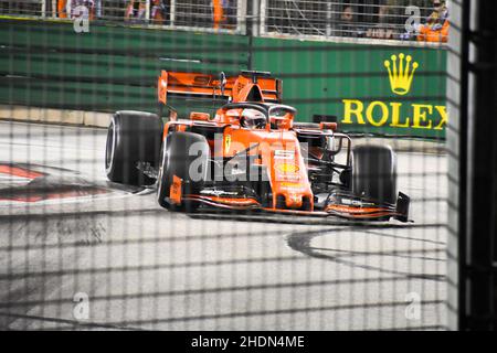 Sebastian Vettel - Singapour F1 2019 Banque D'Images