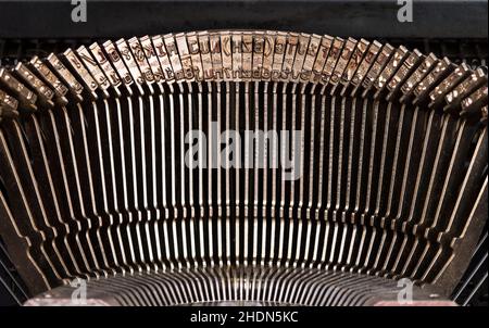 machine à écrire, type à levier, machines à écrire, types à levier Banque D'Images