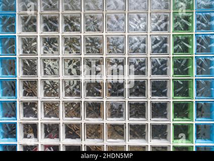 briques de verre, briques de verre Banque D'Images