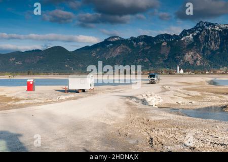 forggensee, drainage, forggensee, drainages Banque D'Images