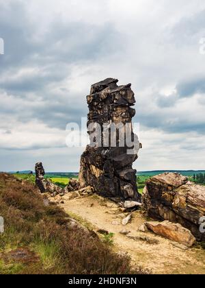 formation rocheuse, teufelsmauer, formations rocheuses, teufelsmauers Banque D'Images