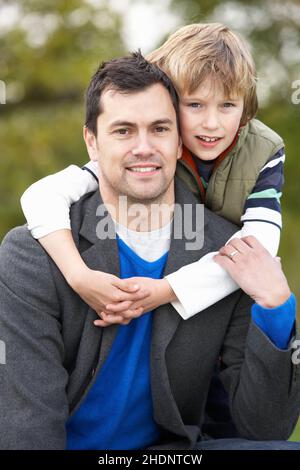 père, portrait, fils, père, pères,portraits, fils Banque D'Images
