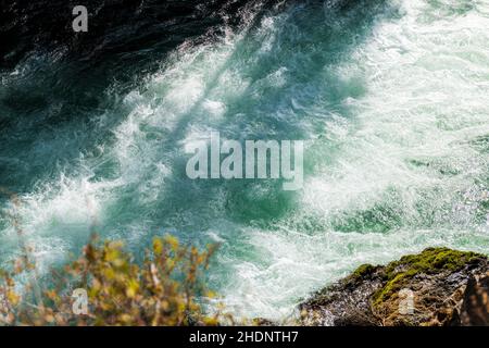 Benham Falls; rivière Deschutes; près de Bend; Oregon; États-Unis Banque D'Images