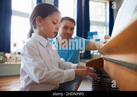 cours de piano, école de musique, professeur de piano, école de musique, cours de piano,écoles de musique, professeurs de piano Banque D'Images