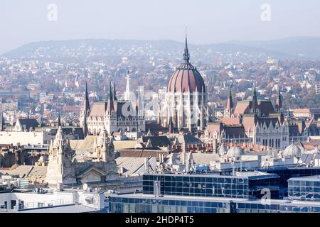 parlement, budapest, parlements, médiateurs Banque D'Images