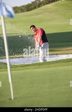 golf, golfeur, golfeur, golfeurs Banque D'Images