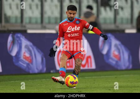 Turin, Italie.6th janvier 2022.Lorenzo Insigne de SSC Napoli pendant le match de la série A à l'Allianz Stadium de Turin.Crédit photo à lire: Jonathan Moscrop/Sportimage crédit: Sportimage/Alay Live News Banque D'Images