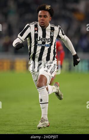 Turin, Italie.6th janvier 2022.Weston McKennie de Juventus lors du match série A au stade Allianz, à Turin.Crédit photo à lire: Jonathan Moscrop/Sportimage crédit: Sportimage/Alay Live News Banque D'Images