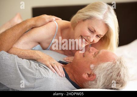 ensemble, couple plus âgé, couples plus âgés, couples plus âgés Banque D'Images