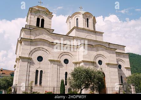 Église Saint-Sava à Tivat.Monténégro Banque D'Images