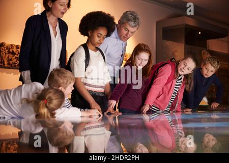 musée, classe scolaire, excursion scolaire, musées Banque D'Images