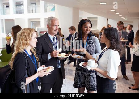 conférence, personne d'affaires, pause déjeuner, conférences, patron,personnes d'affaires, cadres, cadres, dirigeants, dirigeants,directeur, déjeuner, pauses déjeuner, Banque D'Images