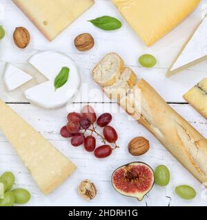 fromage, variété de fromages, fromages Banque D'Images