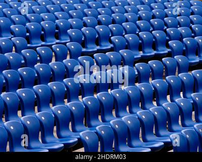 série de chaises, siège, bleachers, sièges Banque D'Images