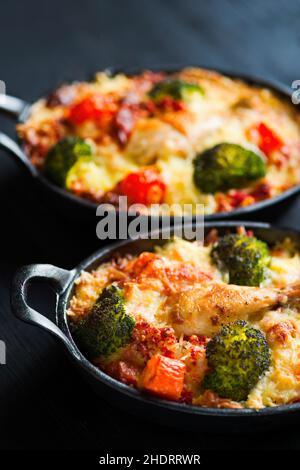 cocotte, plats cuisinés, cocotte, plats cuisinés Banque D'Images