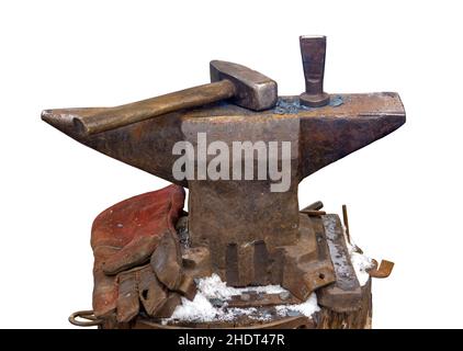 marteau, atelier de forgeron, enclume, marteaux, ateliers de forgeron,anvils Banque D'Images
