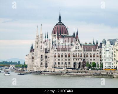 parlement, budapest, parlements, médiateurs Banque D'Images