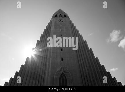 architecture, église, reykjavik, hallgrimskirkja, architectures,churchs, reykjaviks Banque D'Images