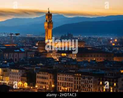 florence, palazzo vecchio, fleurons, palazzo vecchios Banque D'Images