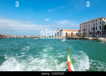 venise, grand canal, bateau-taxi, venices, grands canaux,bateaux-taxis Banque D'Images