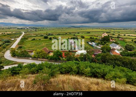 Le village de Feldiora Marienburg en Roumanie Banque D'Images